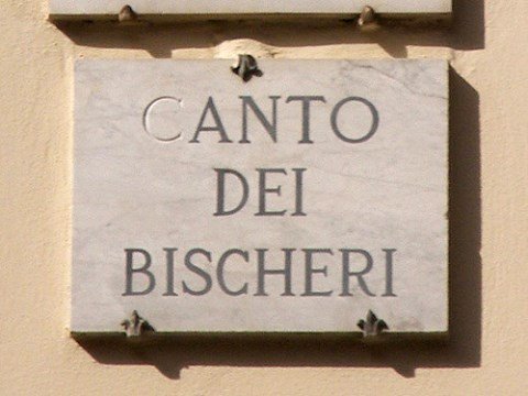 Targa di Canto dei Bischeri, Firenze